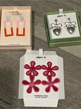 Piper K and Camila Coelho earing bundle